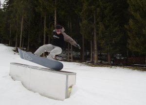 Stefans Slam auf die Box in Altenmarkt/Zauchensee