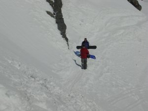 Snowboarden in Frankreich