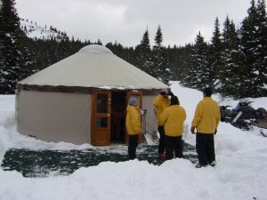 Hütte im Backcountry